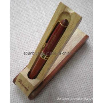 Wooden Pen with Wood Box Stand (LT-A060)